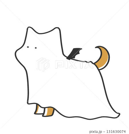 ハロウィンのコスプレをした柴犬 ハロウィンのコスプレをした柴犬 131630074