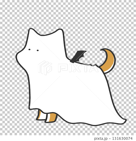 Shiba Inu in Halloween costume 131630074