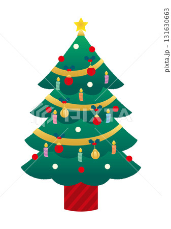 かわいいクリスマスツリー3ベク 131630663
