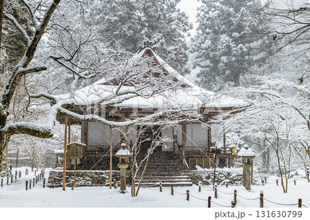 京都大原 雪景色の三千院 聚碧園 京都大原 雪景色の三千院 聚碧園 131630799
