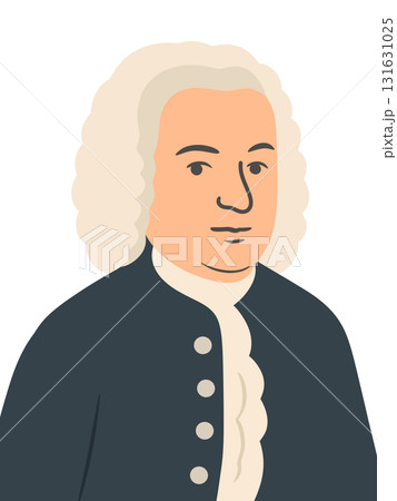 音楽家 ヨハン・セバスティアン・バッハのイラスト 音楽家 ヨハン・セバスティアン・バッハのイラスト 131631025