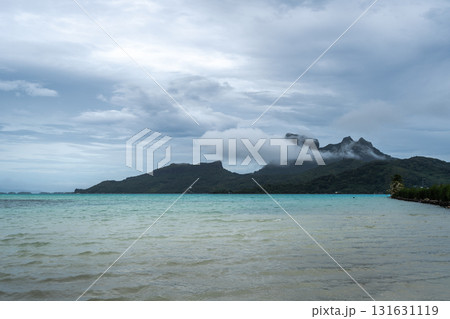 Panoramic View of Bora Bora Island in French Polynesia Panoramic View of Bora Bora Island in French Polynesia 131631119
