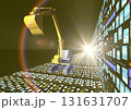 建設 土木 建築 最先端 重機 ICT などの未来を 太陽光とハロとで表現した 3DCGイメージ 建設 土木 建築 最先端 重機 ICT などの未来を 太陽光とハロとで表現した 3DCGイメージ 131631707
