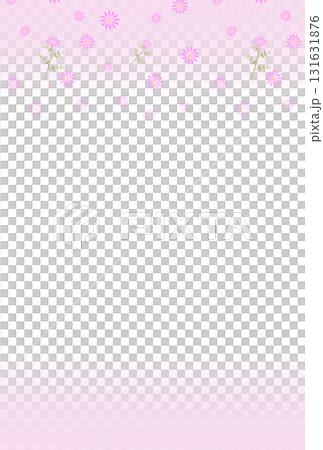 ピンクの花の背景〈ハガキ〉　D-2 131631876