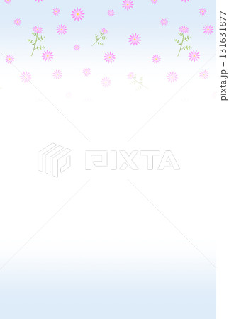 ピンクの花の背景〈ハガキ〉　D-3 131631877