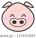 かわいいブタのキャラクター 131631893