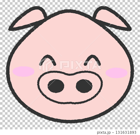 Cute pig character 131631893