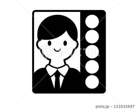 選挙ポスターのアイコン　モノトーン 131632697