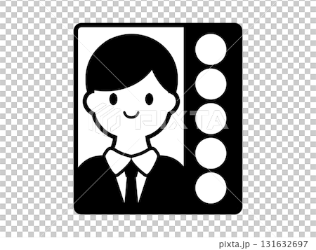 選挙ポスターのアイコン　モノトーン 131632697