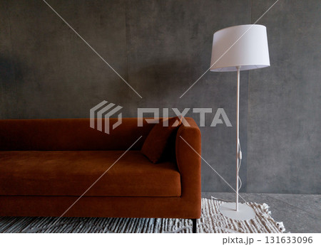 room with a red sofa room with a red sofa 131633096