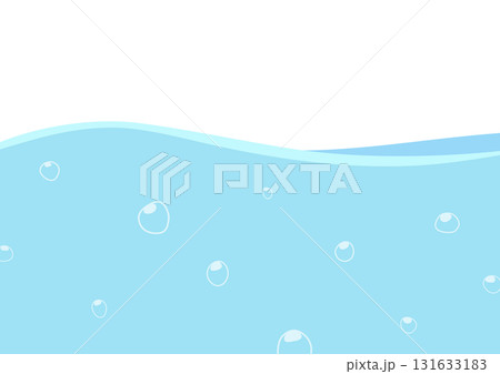 横から見た水面のイラスト 131633183