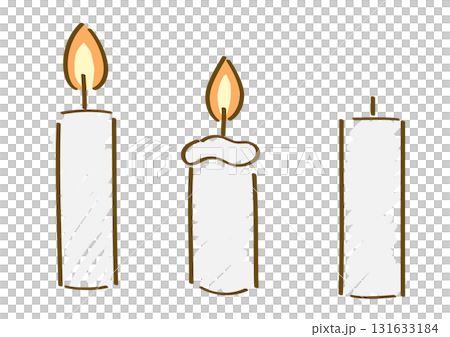 手繪蠟燭插圖 131633184