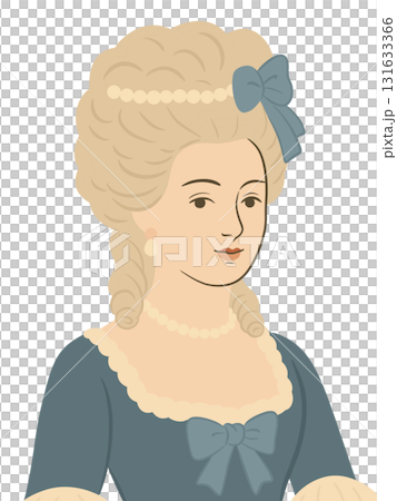 フランス王妃　マリーアントワネットのイラスト 131633366