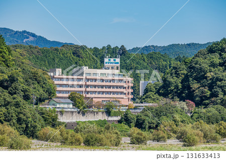 浜松市の河川敷から見る天竜すずかけ病院の風景(静岡県) 浜松市の河川敷から見る天竜すずかけ病院の風景(静岡県) 131633413