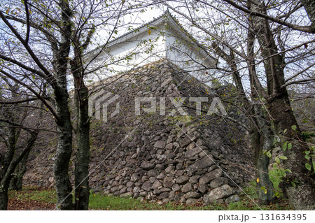 伊勢亀山城　現存する本丸多門櫓と石垣 131634395