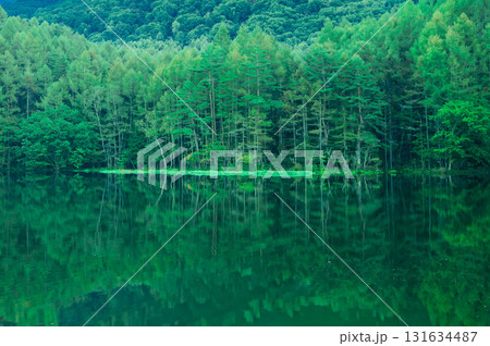 御射鹿池のリフレクション 131634487