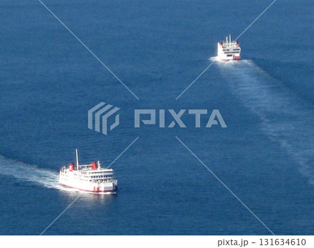 浦賀水道 東京湾フェリー 鋸山より 浦賀水道 東京湾フェリー 鋸山より 131634610