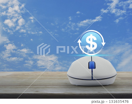 Business currency exchange online service concept Business currency exchange online service concept 131635476