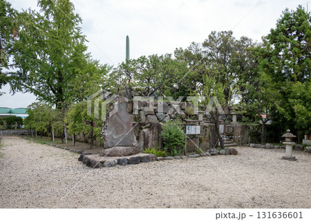 桑名城　本丸跡に残る天守台石垣 131636601