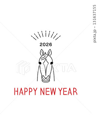2026年の年賀状 2026年の年賀状 131637155