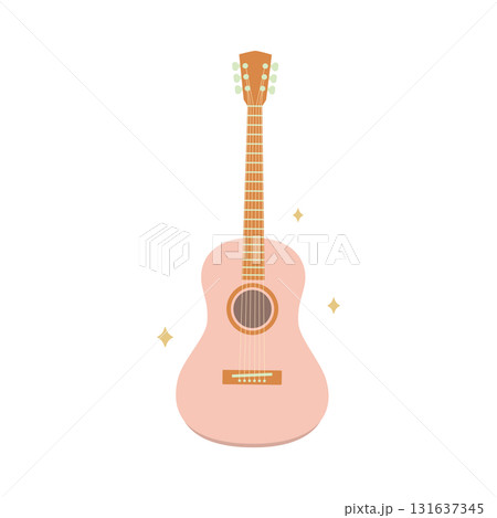 可愛いピンクギター3ベク 131637345