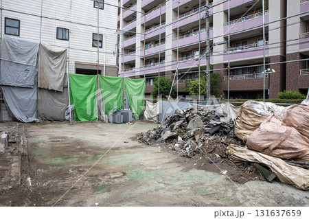 工場解体の工事現場 工場解体の工事現場 131637659