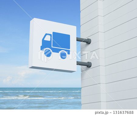Business transportation service concept, 3D rendering Business transportation service concept, 3D rendering 131637688