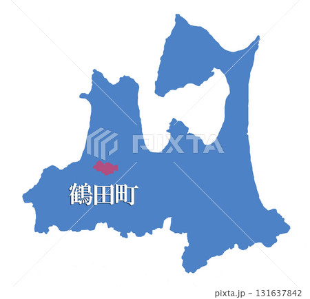 青森県　北津軽郡　鶴田町　つるたまち 131637842