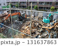 工場解体の工事現場 131637863