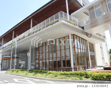 西神中央近隣散歩道からの風景　湯谷池　区役所　他 131638041