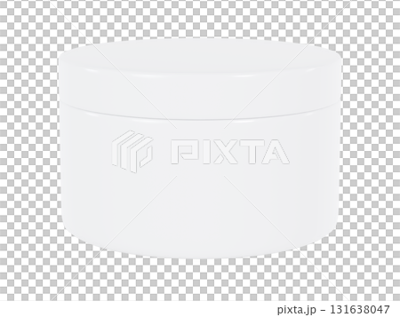 化粧品、クリームなどを入れるジャー容器(ポット)のモックアップ画像。3Dレンダリング。 131638047