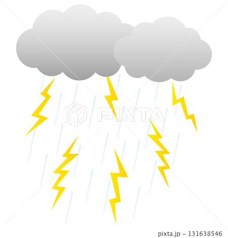 雷雨のイラスト 雷雨のイラスト 131638546