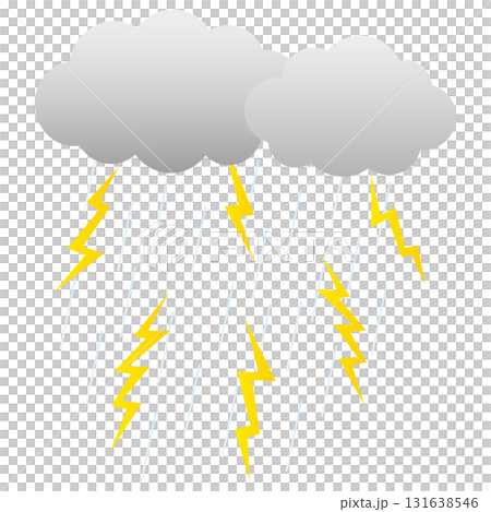 雷雨のイラスト 雷雨のイラスト 131638546