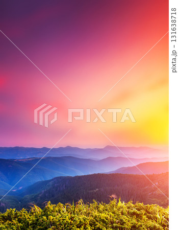 morning mountain landscape 131638718