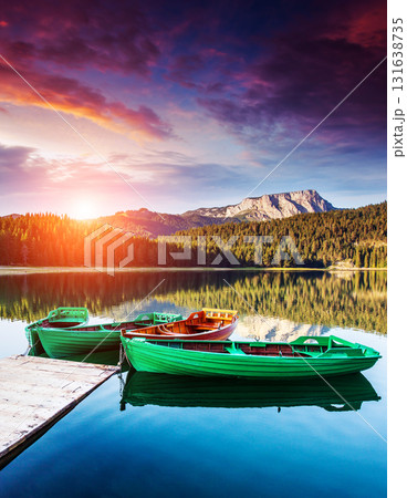 sunset on the lake sunset on the lake 131638735