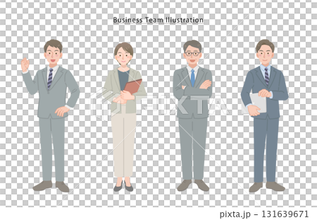 由男性和女性組成的商人團隊 131639671