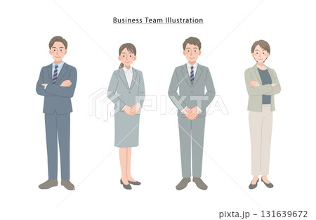 新入社員とベテラン社員のチーム 131639672
