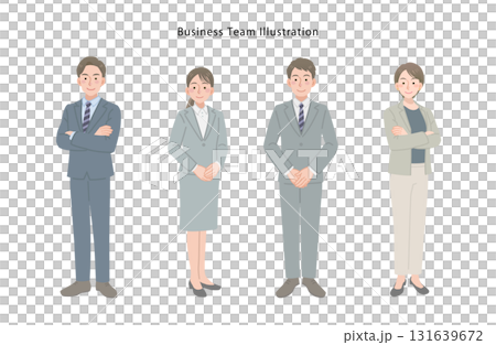 由新舊員工組成的團隊 131639672