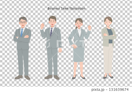 由年輕和資深員工組成的團隊 由年輕和資深員工組成的團隊 131639674