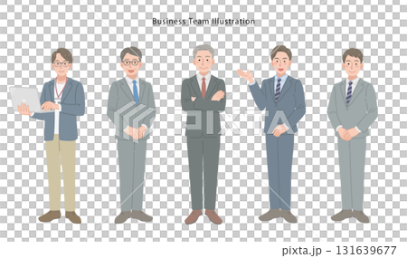 Male businessmen team 131639677