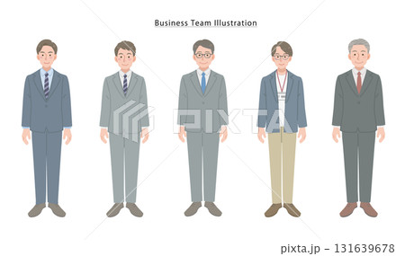 男性のビジネスマンチーム 131639678