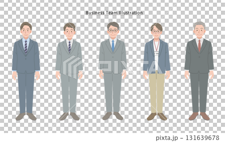 男性のビジネスマンチーム 131639678