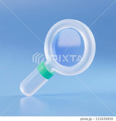 A frosted glass magnifier icon with a modern translucent design. Perfect for apps, UI, digital products, and creative projects. A frosted glass magnifier icon with a modern translucent design. Perfect for apps, UI, digital products, and creative projects. 131639850