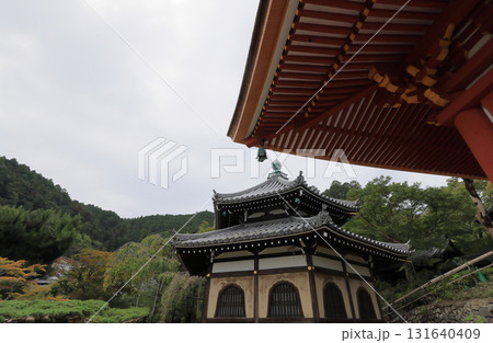 西国三十三所観音霊場、第20番札所「善峯寺」の多宝塔と経堂 131640409