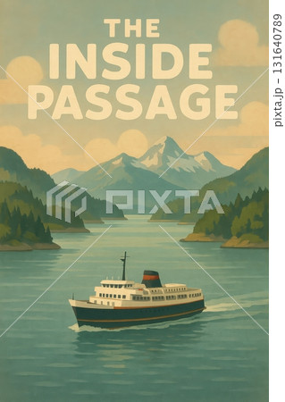 The Inside Passage Vintage Poster 131640789