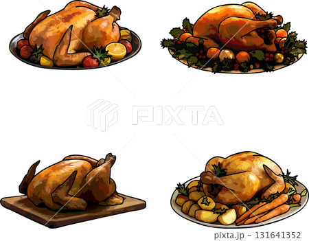 クリスマスのローストチキン クリスマスのローストチキン 131641352