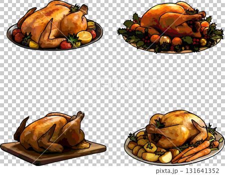 クリスマスのローストチキン クリスマスのローストチキン 131641352