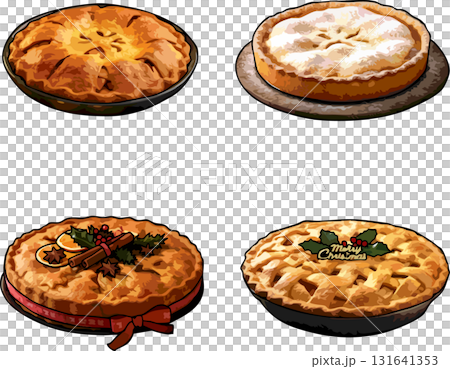 クリスマスのアップルパイ クリスマスのアップルパイ 131641353