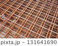 Rusty metal grid pattern for industrial concepts 131641690