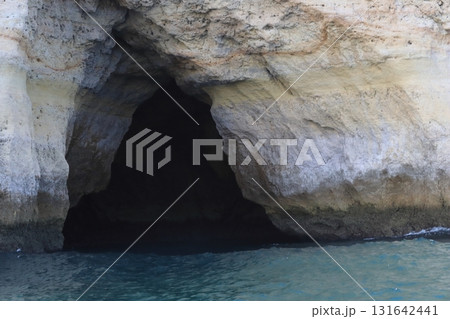 Sea Cave Entrance on the Algarve Coast, Portugal Sea Cave Entrance on the Algarve Coast, Portugal 131642441